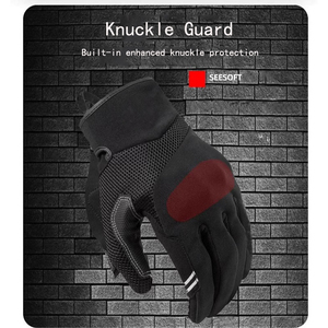 Breathable Motorcycle Riding Racing Gloves Full Finger Mesh <b>Back</b> Protective - Product Image 6