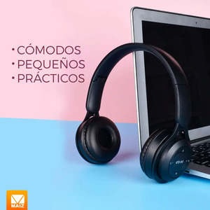 หูฟังไร้สายบลูทูธ แบบพับได้ พร้อมไมโครโฟนในตัว - หลากสี - Product Image 3