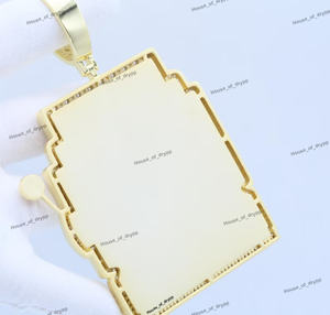 จี้รูปตู้สล็อตมันวาวหรูหรา ประดับเพชรโมอิสซาไนต์ VVS เงินแท้ 925 สไตล์ฮิปฮอป - Product Image 3