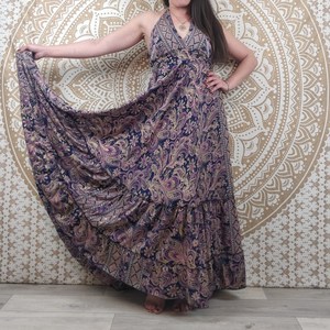 Robe d'été pour femmes, vêtements de plage, 100% coton, séchage rapide, coupe ample, longueur intégrale - Product Image 5