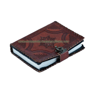 High Selling Handmade Mandala Journals for Men and Women 100 Sheet <b>Spiral</b> <b>Bound</b> Leather <b>Notebook</b> <b>Spiral</b> Binding - Product Image 5
