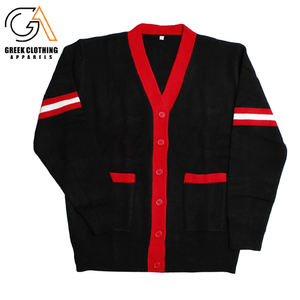 Cárdigan personalizado de lana Delta Sigma, suéter de hermandad con botones, Chenille, letras bordadas, ropa de vida griega - Product Image 1