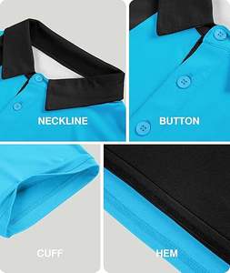 Vêtements quotidiens décontractés pour hommes à manches courtes pour polo de créateur respirant à séchage rapide grande taille 100% coton tricoté - Product Image 5