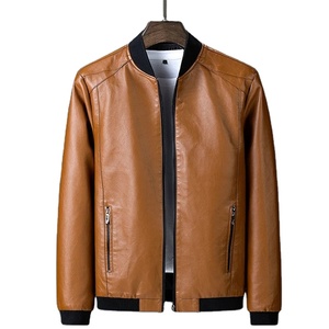 2025 chaqueta de motocicleta informal para hombre invierno grueso cálido piel de oveja cuero Vintage con capucha cuello Club bombardero abrigos característica calentada - Product Image 4