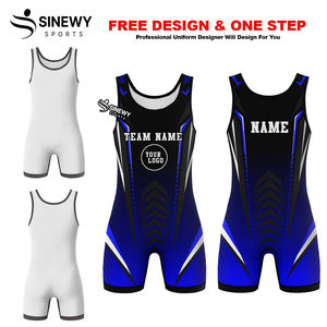 Custom Sublimated Wholesale Custom <b>Girl</b> Wrestling Singlet Men Fundraiser Wrestling Singlet - Product Image 5