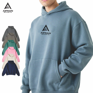 Sudadera con Capucha AIFRAN, Logotipo Personalizado, 100% Algodón, Gruesa, para Hombre, Estilo Urbano, Lisa, de Alta Calidad - Product Image 1