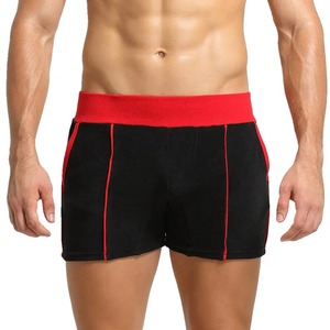 2025 pantalones cortos deportivos de cintura media para hombre, pijama de cintura elástica con patrón sólido, ropa interior para dormir, bóxer para uso doméstico - Product Image 6