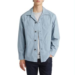 Chaquetas transpirables informales personalizadas para hombre, chaquetas transpirables de lona pesada con forro de trabajador, múltiples bolsillos, cuello de solapa, Letterman, trabajo de invierno - Product Image 1