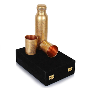Best Quality Custom Design Hammered Copper Bottle Direct Drinking Good Health <b>Drinkware</b> for Adults Wholesale Factory Prices - Product Image 6