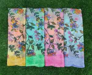 Saree imprimé crêpe meilleure qualité saree 6 mtr prix de fabrication - Product Image 4