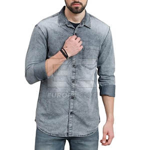 Durable Front <b>Jeans</b> <b>Shirts</b> <b>For</b> <b>Men</b> Designed <b>For</b> Casual Styling Comfortable Daily Wear And Smart Relaxed Looks - Product Image 1