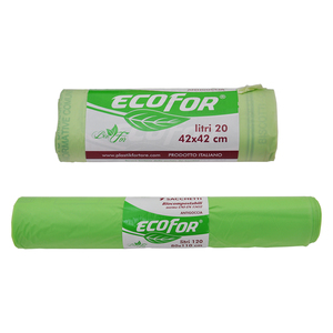 Sacchetti per la raccolta compostabili cm 42 x 45 - 20 pz - Product Image 1