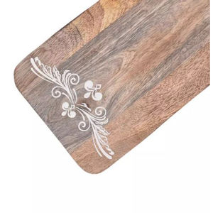 Planche à découper en bois avec poignée bloc de planche à découper forme personnalisée planche à découper en bois pour légumes Fruits viande pain fromage - Product Image 5