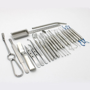 Kit d'implant dentaire manuel avancé de qualité supérieure en acier inoxydable allemand, 33 pièces, instruments de chirurgie buccale et d'orthodontie, certifié CE - Product Image 1
