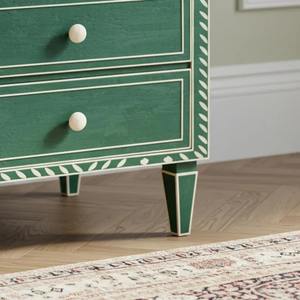 Commode de rangement en incrustation d'os vert et blanc de qualité supérieure, élégante, fabriquée à la main, meubles pour l'intérieur de la maison au prix direct d'usine - Product Image 4
