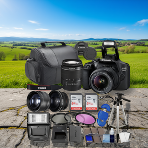 Appareil photo reflex numérique 24,1 MP avec objectif zoom 18-55 mm, kit 3 objectifs, mémoire 128 Go et fonctionnalités grand angle - Product Image 3