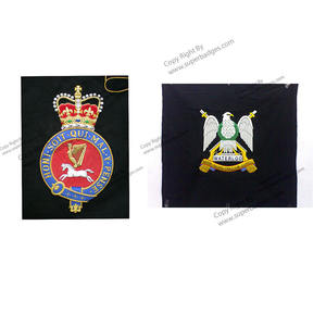 Generals Regimental Blazer <b>Badge</b> HAND EMBROIDERED BULLION WIRE PATCHES Ceremonial <b>Badges</b> - Product Image 5