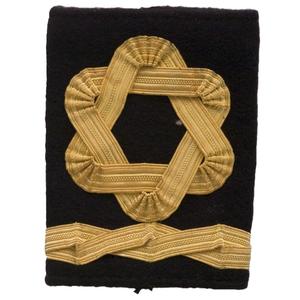 High Quality blazer Badge <b>Flat</b> Gold Wire Hand Embroidery crest Tactical Custom logo Embroidered Badges - Product Image 3