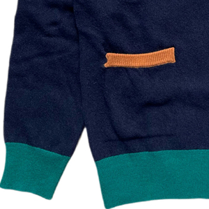 B2B Color azul Sorority Winter Acrylic Cardigan Sweater Custom Color & Bordado Knit Sweater Sorority University College - Product Image 3