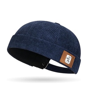New arrival Men Women Skullcap Adjustable Retro Sailor Cap <b>Bonnet</b> Hip Hop Brimless Hat Solid Color Docker Cap Made in Bangladesh - Product Image 6