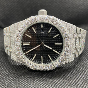 New Luxury High Quality DEF Moissanite Diamond <b>Watch</b> Colorless Diamond Hip Hop Style Diamond <b>Watch</b> - Product Image 1