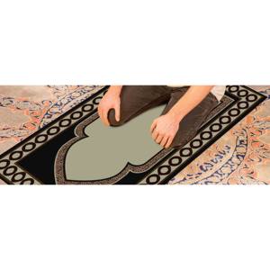 Alfombra de Oración Beige: Alfombra Islámica Antideslizante Impresa en 3D, Alfombra Delgada No Tejida - Product Image 5