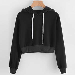 ผู้หญิงที่กําหนดเองพืชยอดนิยมเสื้อกันหนาวหมวกลําลอง Hoodies และเสื้อสเวตเตอร์สวมหัวตัดขนาดเสื้อกันหนาวหมวกสําหรับผู้หญิง - Product Image 2