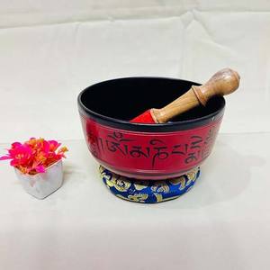 Artículo de regalo de decoración del hogar Vintage de la mejor calidad, cuenco para cantar, cuenco de meditación de forma redonda, oración perfecta, relajación de Yoga - Product Image 6