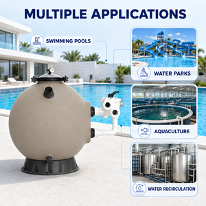 <span class=keywords><strong>Filtre</strong></span> à sable pour <span class=keywords><strong>piscine</strong></span> à montage latéral Tt Series 20 48 pouces, 10-50 m³/h, réservoir filtrant en HDPE, filtration de puits d'eau - Product Image 5