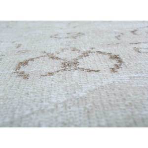 Tapis vintage en laine ivoire noué à la main Pae-395, motif médaillon, pour salon, couloir, rectangle, technique 3D, tapis Jaipur, États-Unis - Product Image 3