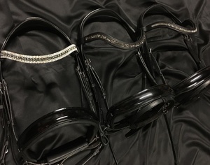 Weymouth คริสตัลหนังแก้วเคลือบเงาทำมือคุณภาพสูงพิเศษทำมือสำหรับม้า - Product Image 2