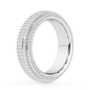 Alliance de mariage pleine éternité en diamant taille ronde pour femmes - Product Image 1