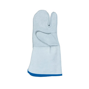 Guantes para hornear de cuero de vaca Premium para un manejo seguro del calor en cocinas comerciales Manoplas de horno duraderas para la industria alimentaria - Product Image 3