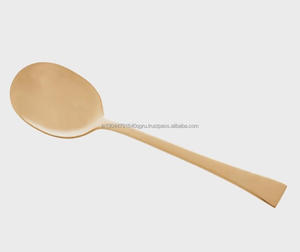 Juego de servidor de ensalada de acero inoxidable hecho a mano de calidad superior - Product Image 3