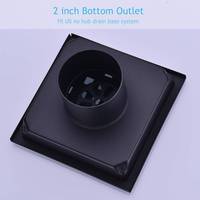 Drain de douche carré en acier inoxydable OEM avec couvercle de grille amovible Accessoires de lavabo de salle de bain de style moderne Drain de pluie de gouttière