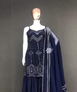 ชุดซอลวาร์สำหรับผู้หญิงมุสลิมผ้าคอตตอนสไตล์บูติคพิมพ์ลาย kameez และ dupatta แฟชั่นปากีสถานสำหรับมุสลิม - Product Image 2