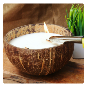 Luxury Biodegradable <b>Tropical</b> Scent Coconut Shell Natural Wax Home <b>Decor</b> Candle - Product Image 6