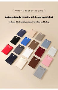 Sweatshirts épais unisexes de haute qualité, surdimensionnés, col rond, vente en gros de pulls vierges solides et décontractés pour l'hiver - Product Image 4