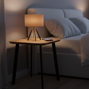 Sora Square Side Table | Modern Solid Wood End Table Furniture | Living Room <b>Bedroom</b> Home Office Hotel Use | Durable Design - Product Image 2