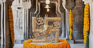 Latón hecho a mano Ganesha Idol estatua colgante de pared diseño Art Deco para puerta Interior o decoración de regalo - Product Image 2