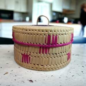 Nuevo diseño Art Deco mimbre Natural ratán pan cesta de frutas bambú astillas de madera mango de cuerda para almacenamiento de cocina decoraciones de boda - Product Image 3