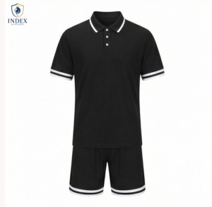 Ensemble de polos pour hommes de haute qualité avec shorts assortis, tenue décontractée d'été confortable, ensemble 2 pièces, vente en gros - Product Image 1