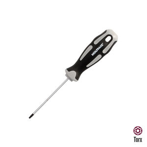 Cacciavite Torx Antimanomissione in Acciaio S2 con Impugnatura Bimateriale TPR Misura T09 x Ø/ 3,0 x 75 mm. - Product Image 1