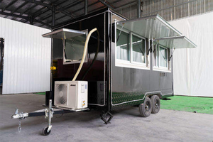 Camion de restauration mobile avec cuisine complète, remorques carrées économiques, remorque alimentaire mobile à vendre, remorque utilitaire fermée 8,5x20 - Product Image 5