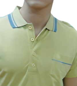 Polo de Golf de manga corta de algodón transpirable 100% personalizable para hombre, secado rápido con tapeta abotonada y bolsillo - Product Image 2