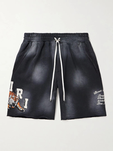 Pantalones cortos deportivos de verano de algodón 100% para hombre, pantalones cortos de entrenamiento informales para gimnasio, transpirables y bordados, ecológicos - Product Image 2