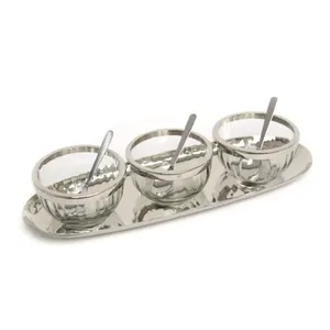 Plateau de service décoratif en laiton Plateau en laiton métallique pour mariage - Product Image 5