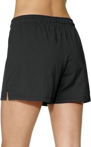 Pantalones cortos de cintura alta para mujer, pantalones cortos informales para salón para niñas, traje de baño inferior, tabla de natación de talla grande, pantalones cortos para mujer 95% poliéster 5% Spandex - Product Image 4