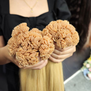 2025 meilleure vente de haute qualité 100% extensions de cheveux humains vierges crus vietnamiens droite pleine cuticule Super Double dessiné plat - Product Image 1