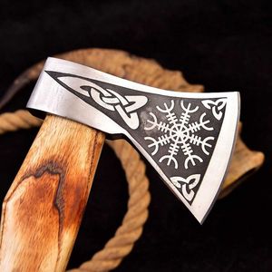 Venta al por mayor personalizado OEM ODM cubertería profesional 2025 venta directa de fábrica hecho a mano Damasco hachas hacha multiusos - Product Image 4